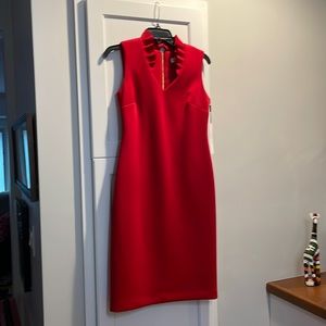 Calvin Klein beautiful red dress